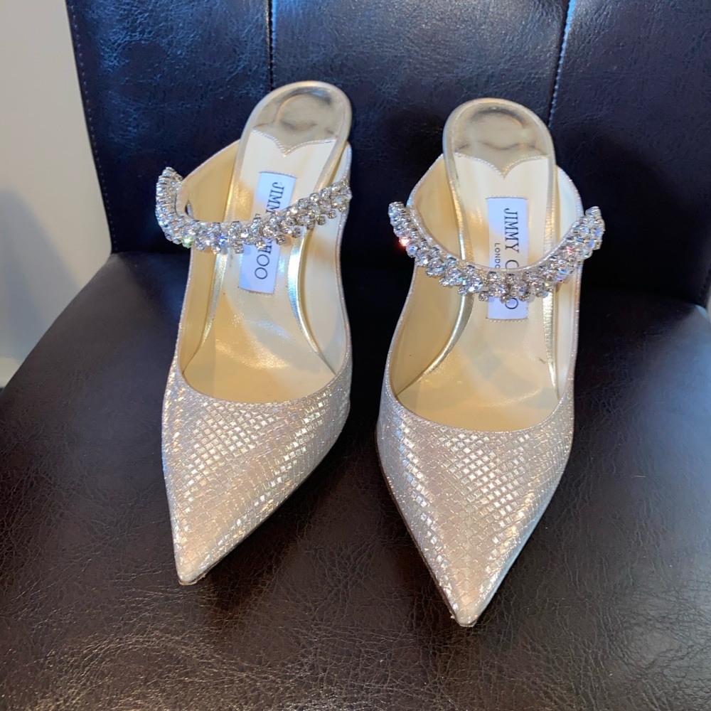 Jimmy Choo Silver Shoes